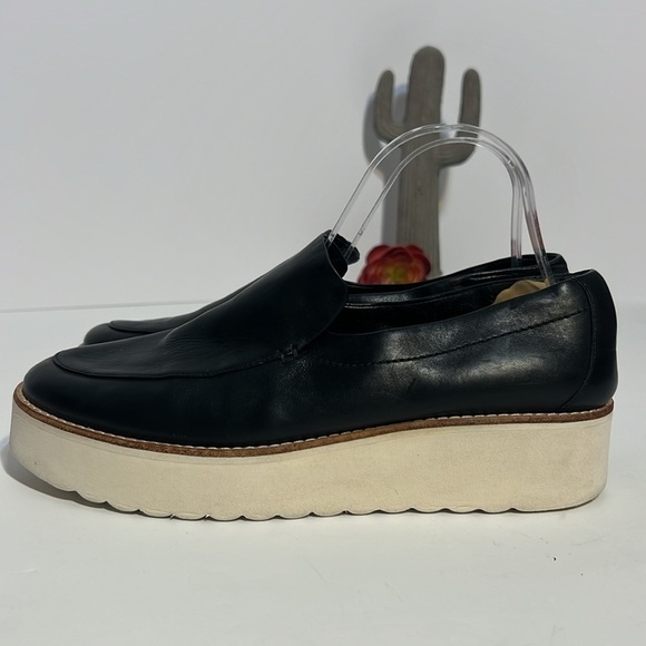 VINCE Zeta Leather Platform Slip-On Loafer Size 9.5 - Picture 8 of 16